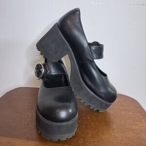 Current Mood Black Platform Heels